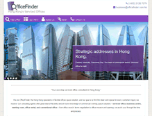 Tablet Screenshot of officefinder.com.hk